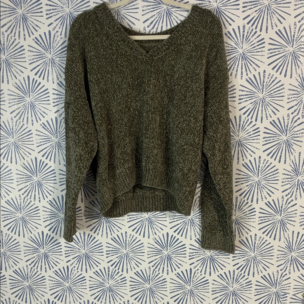 PINK Victoria's Secret Olive V-Neck Sweater